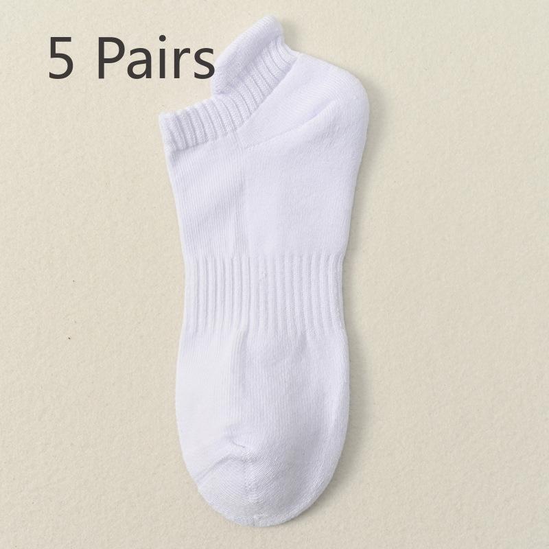 5 Pairs of Women's Autumn and Winter Thick Hair Ring Sweat Absorbent Sports Ear Lifting Ankle Socks