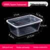 LYVVV Disposable Rectangular Takeout Containers with Lids