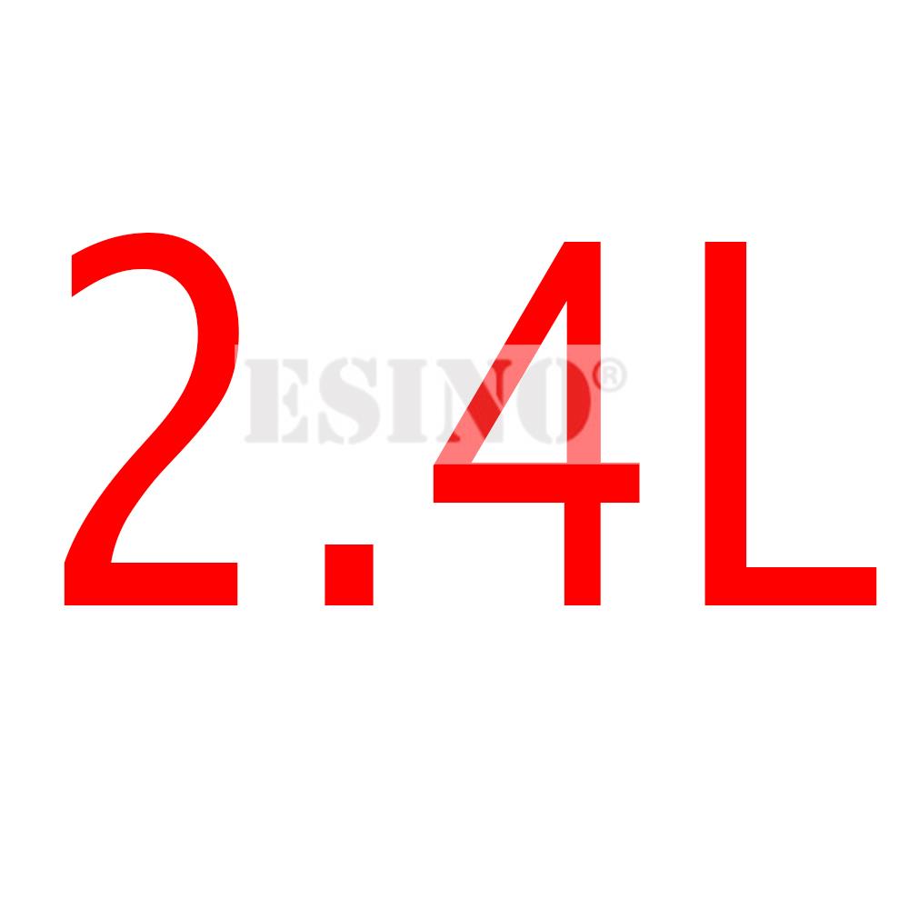 Car Styling 3D Metal Chrome Zinc Alloy Adhensive Emblem 2.0L 2.2L 2.3L 2.4L 2.5L 2.7L 2.8L Body Trunk Fender Badge Accessory