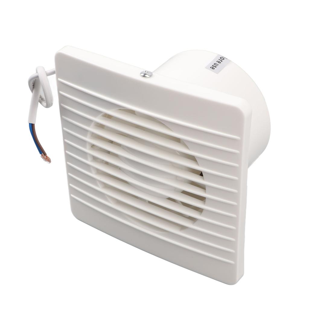 Ventilator 4 tommer ABS Høy hastighet Gjennom veggmontering Ventilasjonsvifte for kjøkken bad