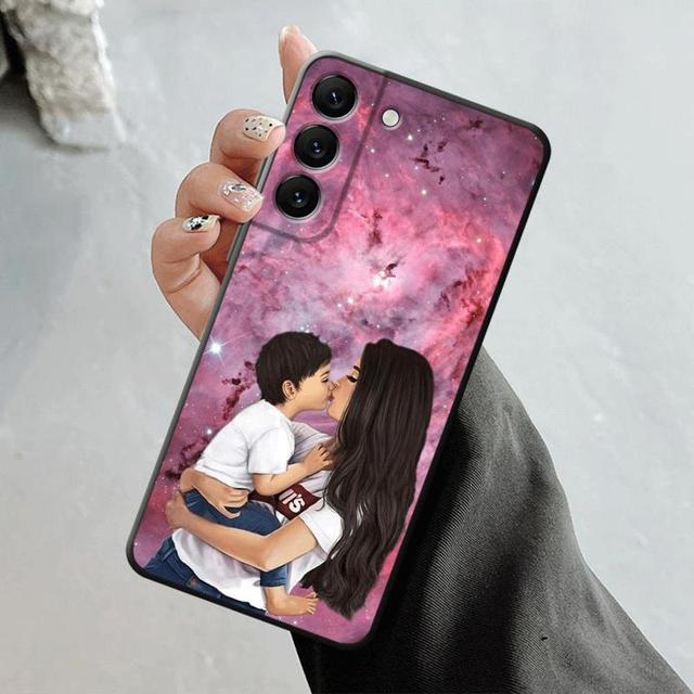 Shell For Samsung Galaxy S23 S22 S21 S20 Fe Ultra S10 S9 S8 Plus Note 20ultra 10plus Case Cover Mom Princess Baby Girl Woman