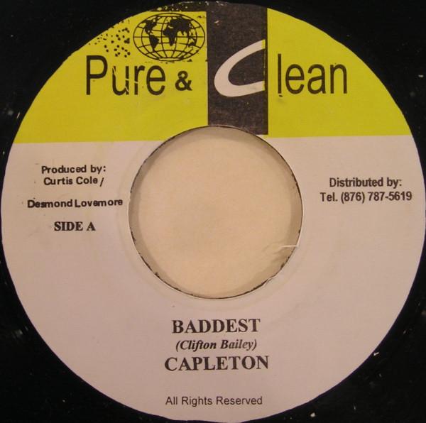 

7inch Record CAPLETON - Baddest NONE Pure & Clean 2001 Jamaica Reggae, Ska & Dub Used