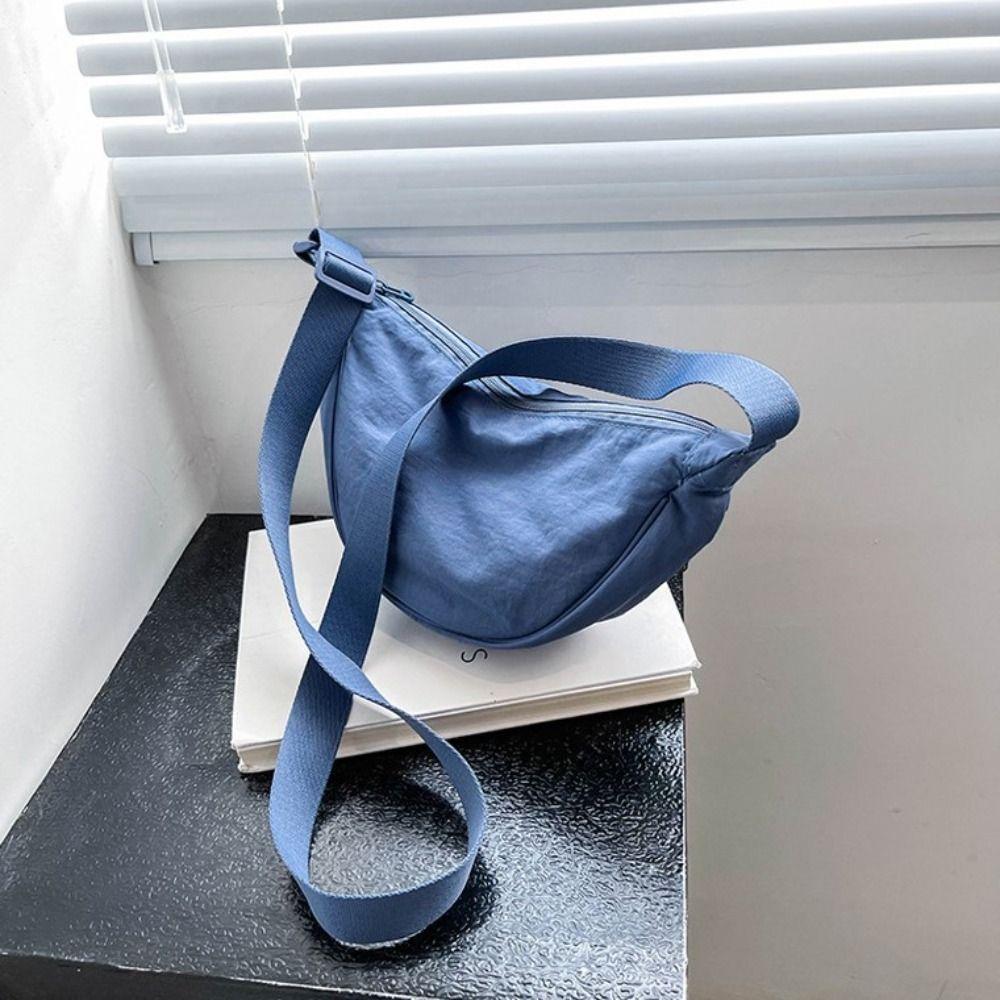 Borsa a spalla Hobo Borsa a tracolla Tela di nylon Borsa a forma di raviolo Borse semplici a spalla Singola Unisex