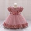 Sequin Kids Dress Summer Birthday Wedding Flower Girls Dress Toddler Baptism 1st Birthday Dress Baby Girl Clothes Princess Wedding Party Kids Costume