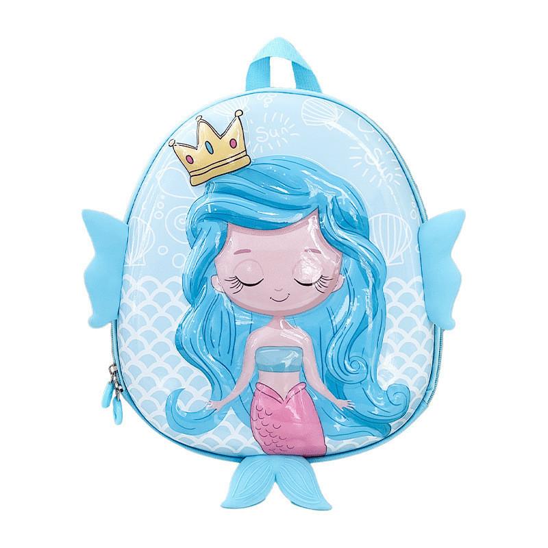 Cute Cartoon Mermaid Kids Backpack Adorable Eggshell Bag Perfect Birthday Gift