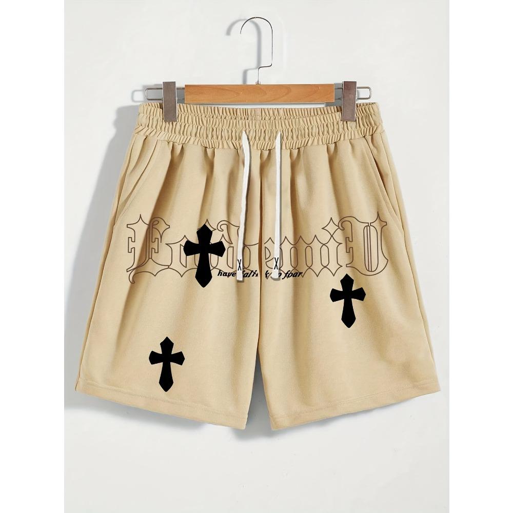 

Men s Streetwear Style Printed Shorts Summer Thin Loose Straight-Leg Sports Five-Point Daily Versatile Mid Pants M