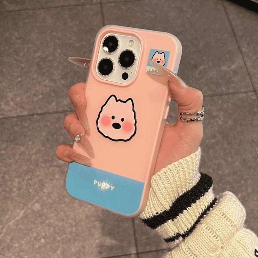 Skin Sensing Jelly Shell Two In One Suitable for Apple 16pro Mobile Phone Case IPhone 15 Protective Cover West Highland Puppy