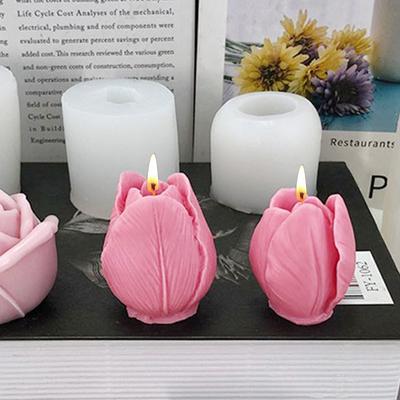 3D Flower Silicone Candle Mold Handmade Soap Candle Making Supplies DIY Dessert Chocolate Cake Baking Tools Home Decor Gifts