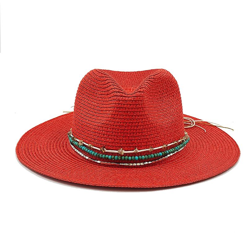 Summer Straw Hat Fashion Simple Hat For Men Women Wide Brim Jazz Hat Casual Classic Sun Hat Foldable Travel Beach Hat
