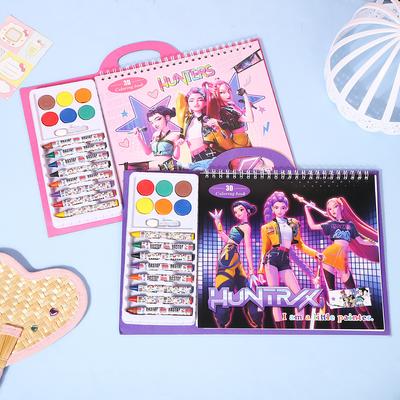 Witch Hunters Children's Graffiti Painting Book Paint Coloring Book Purple Girl Coloring Book Drawing Book