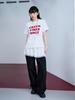 THE GREEN LAB Green Vibes Only Textured Lettering Short Sleeve T-Shirt [Melange Gray]