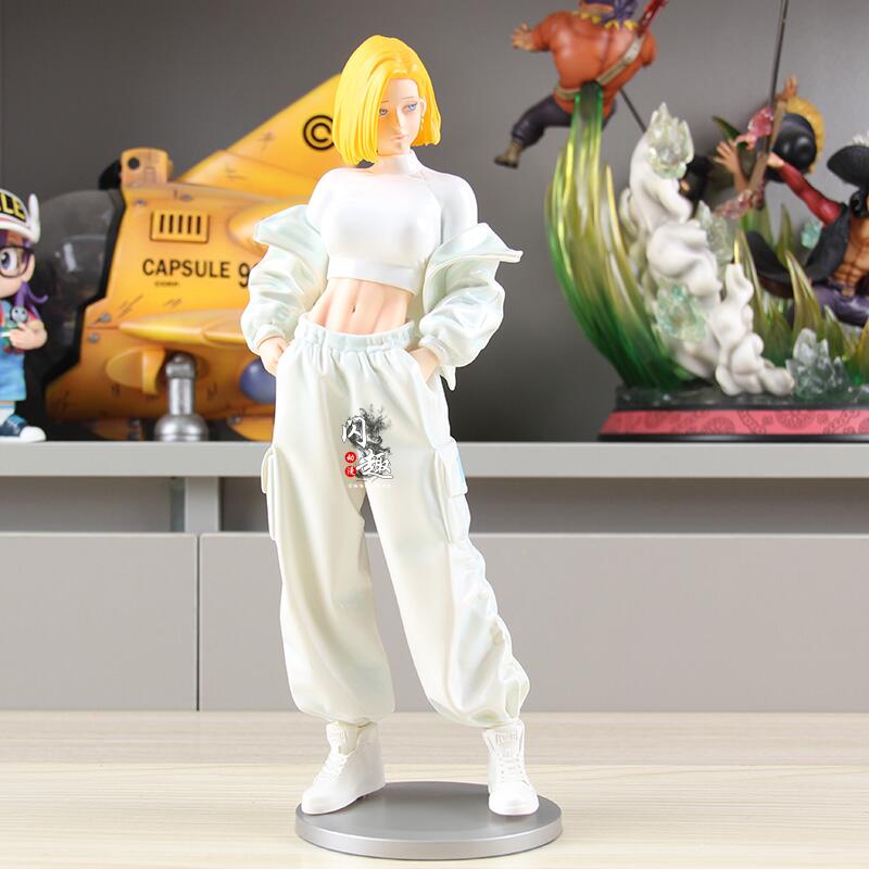 New 28CM Dragon Ball Anime Artificial Man Figure Handmade Tabletop Display Gift for Beautiful Girls Collectible Action Figure