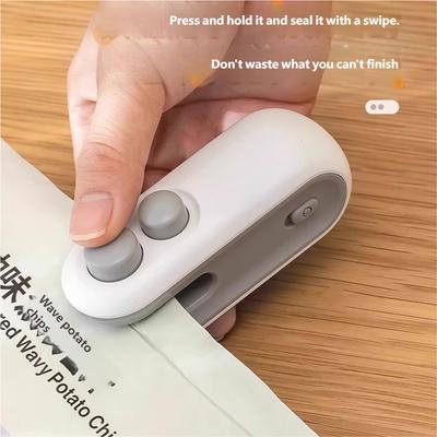 Mini Versiegelungsmaschine USB Wiederaufladbar Heißversiegler Aufbewahrungsbeutel Plastikverpackung Lebensmittelversiegeler Clipbeutel Handheld Lebensmittel Heißversiegler
