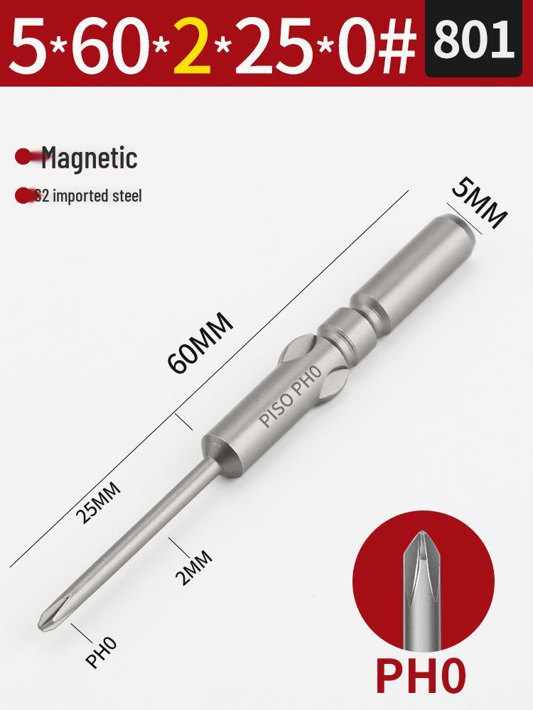 Imported S2 Steel 5mm Magnetic Electric Screwdriver Bits (801/800), 101-Piece Set