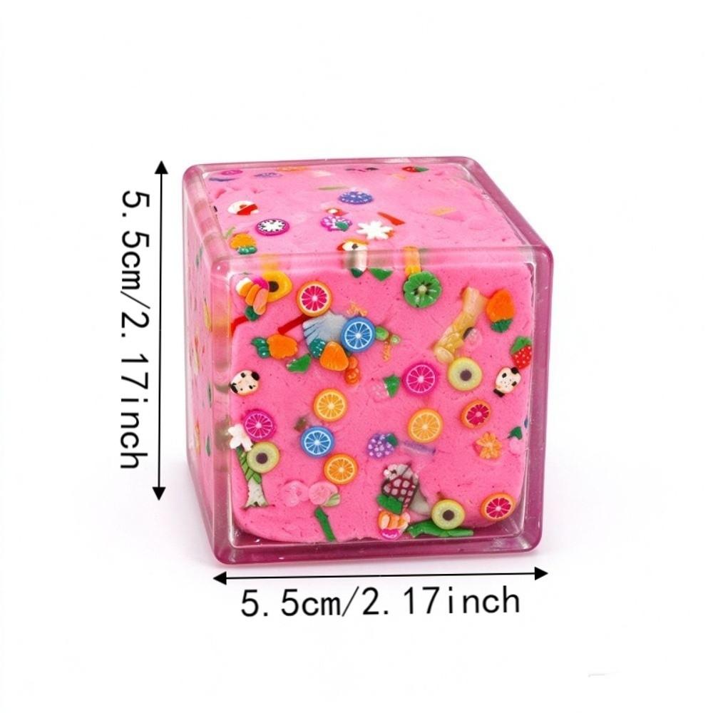 4.4/5.5cm Crunchy Squeezed Cube Building Blocks TPR Fidget Toy Handmade Ball Home Decoration