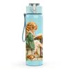 1PC Little Girl Sit Under Tree Scene Print 750ml Color Plastic Sports Water Bottle Leakproof Flip Straw Lid Suitable for Sports Office Home Use