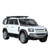 1/18 Range Rover Defender SUV Alloy Car Model Diecast Metal Toy Off-road Vehicles Car Model Sound and Light Simulation Gift