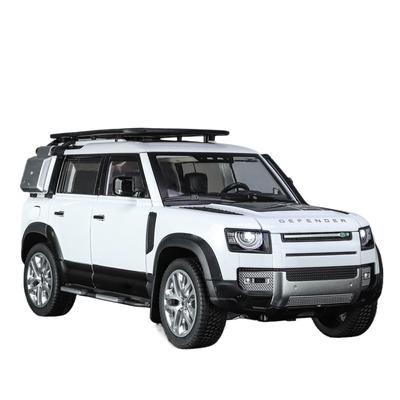 1/18 Range Rover Defender SUV Legierung Auto Modell Die-Cast Metall Spielzeug Geländefahrzeuge Auto Modell Sound und Licht Simulation Geschenk