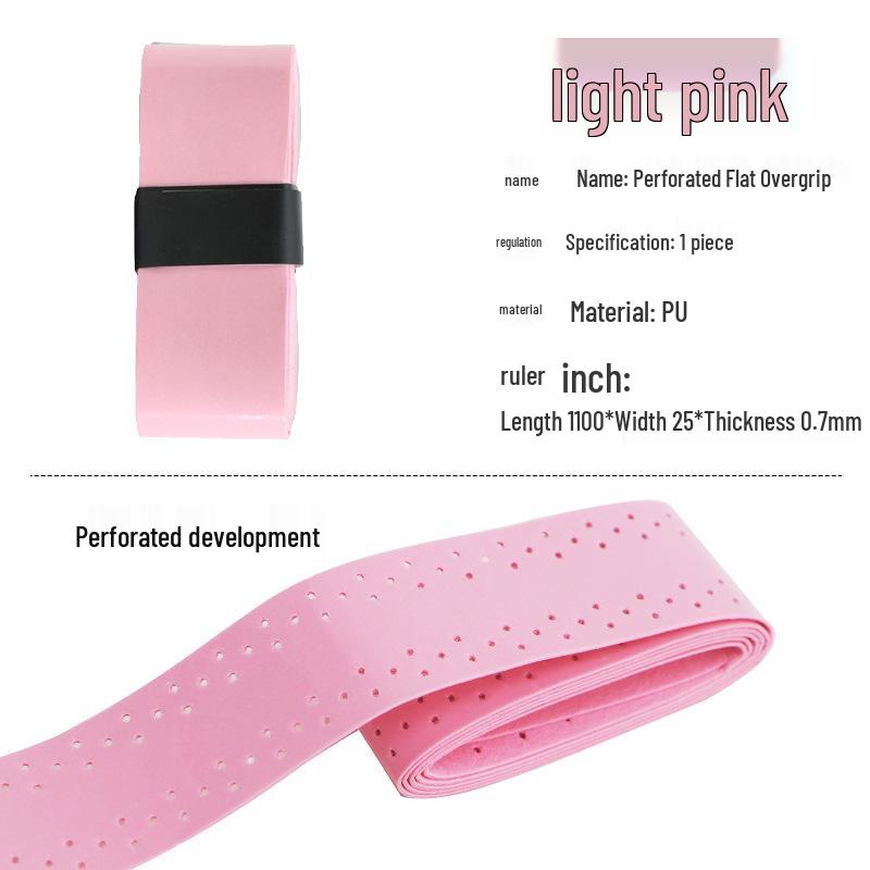 Perforated PU Overgrip: Non-slip Sweatband for Badminton & Tennis Rackets
