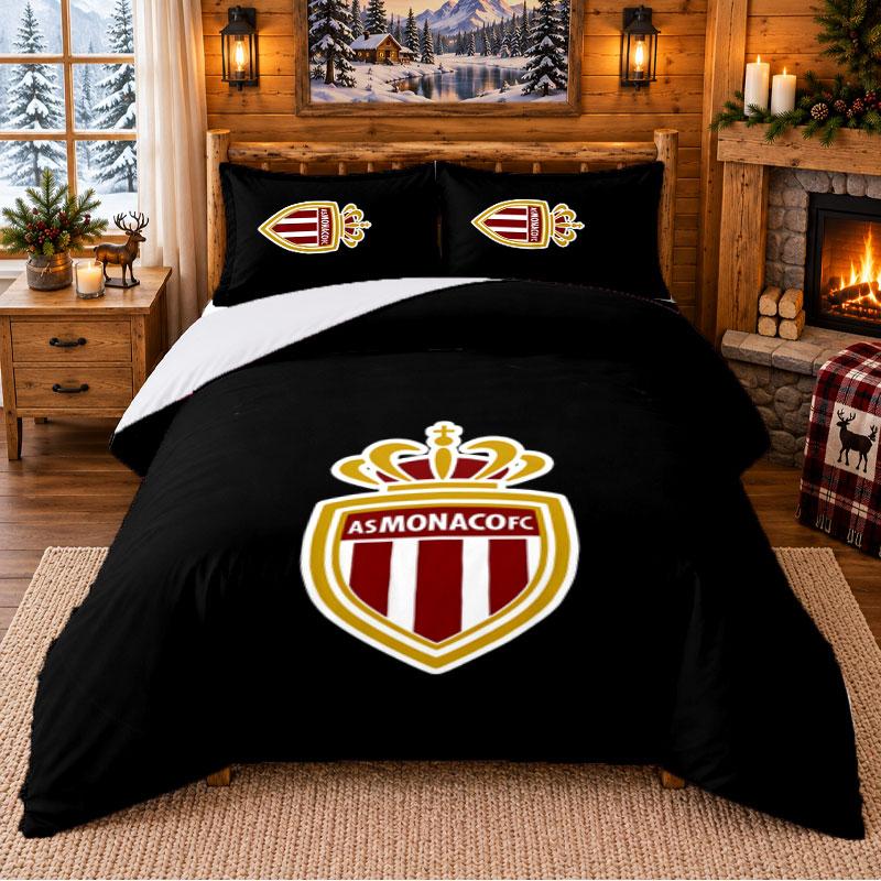 As Monaco Pattern Bedding 3Pcs Set Bed Sheet And Pillowcases For Indoor Bedroom
