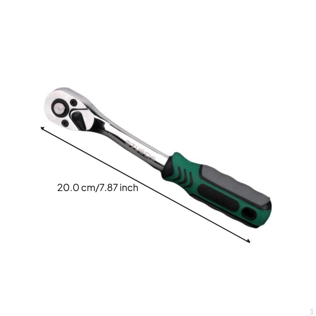 Socket Ratchet Wrench, Quick Release, Automotive Repair, robust Duty Tool 1/2 inch Straight 24T