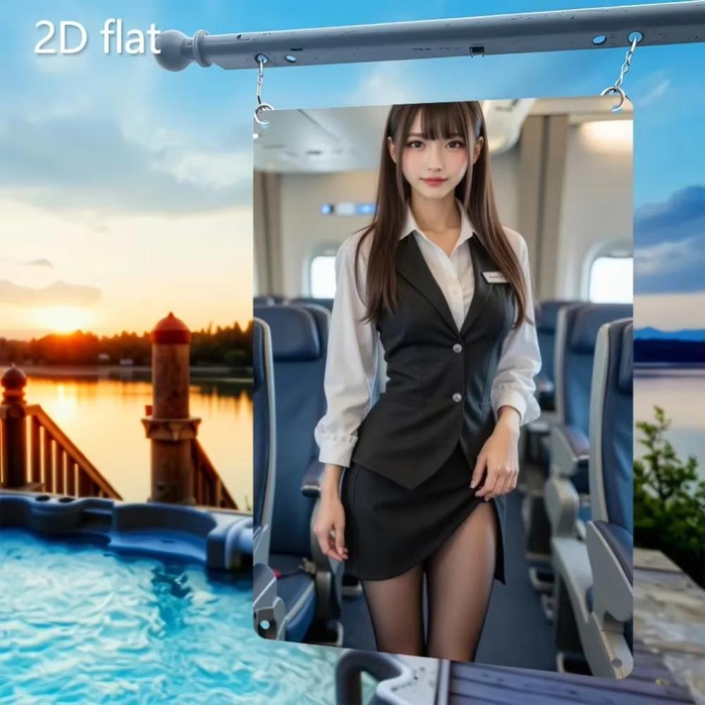 Aviation Themed Iron Wall Art Weatherproof Metal Sign with Pre Drilled Holes for Indoor Outdoor Decor