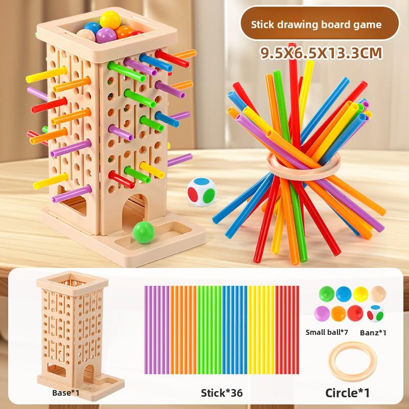 

2026 Hot Parent Child Interactive Stick Children s Two Person Battle Spatial Thinking Training Puzzle Toy Birthday Gifts