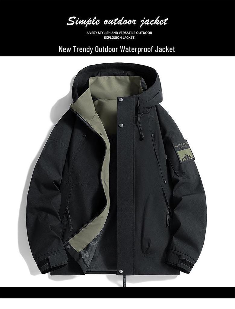 Men's Trendy Hooded Windproof Jacket - New 2026 Spring/Summer/Autumn Collection
