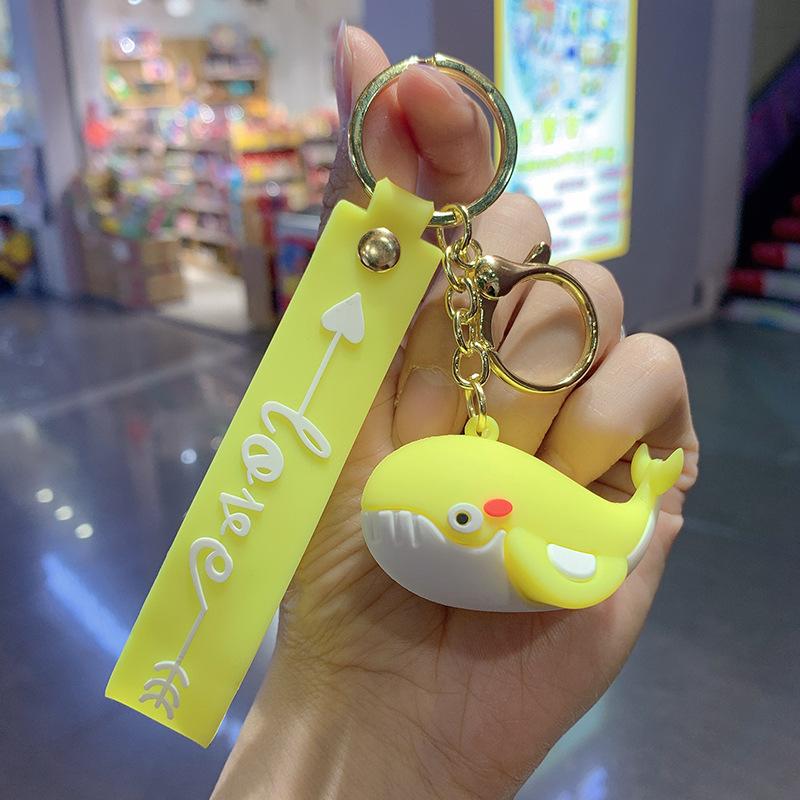Buy Mini PVC Toy Cute Shark Keychain Women