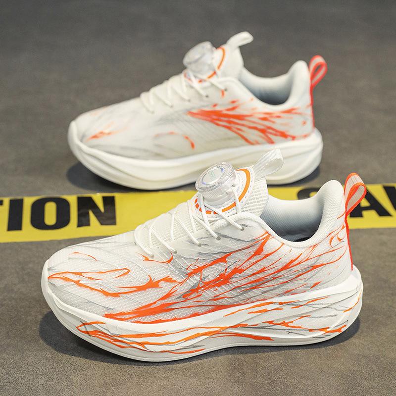 Children's sports shoes running shoes autumn new boys mesh breathable lightweight cushioning non-slip long-distance running jogging training shoes