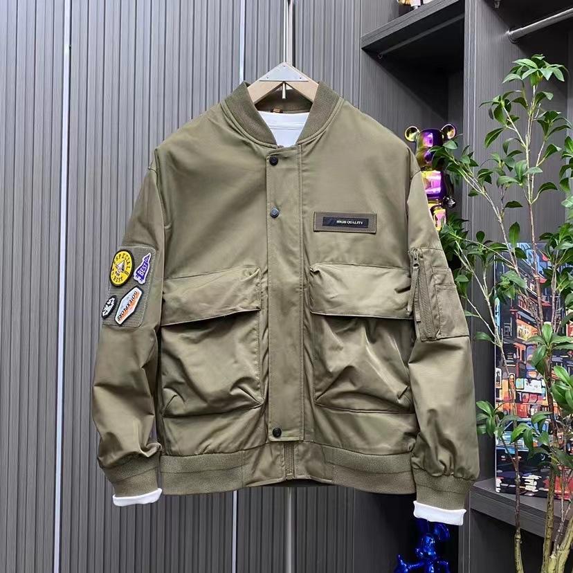 

Куртка с капюшоном Мужская Весна и Осень Новая Ветрозащитная Универсальная Повседневная Куртка Одежда Свободная Куртка 4XL