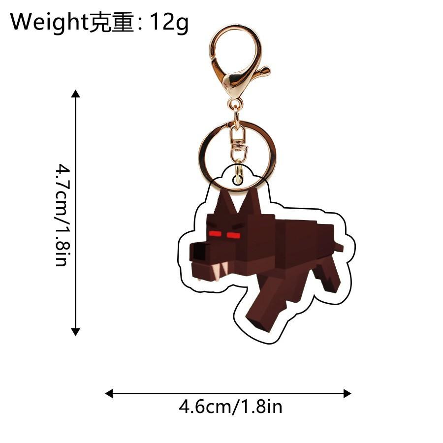 New Game 99 Nights In The Forest Keychain Bag Accessories Acrylic Pendant 99 Nights In The Forest Deer Owl KeyRing Fans Gifts