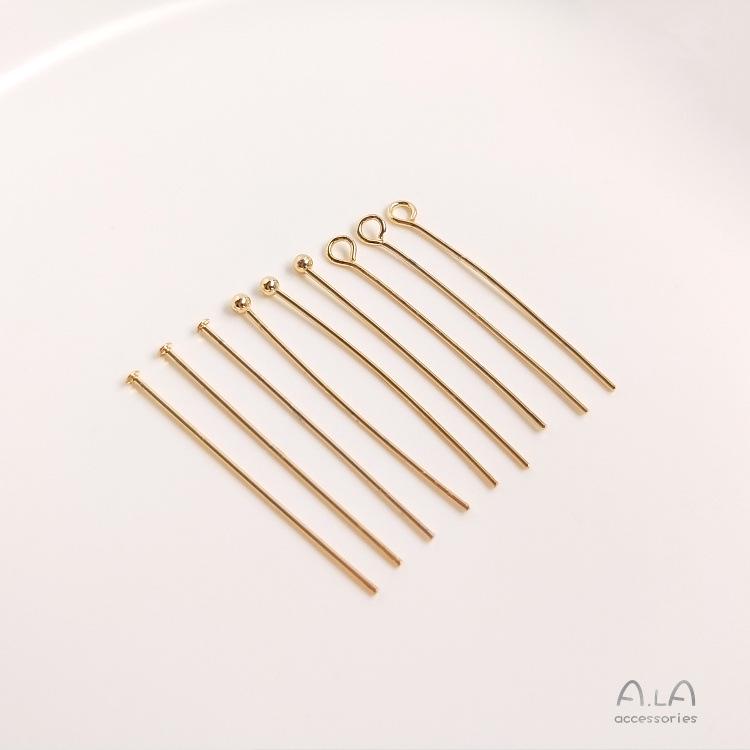 Pin T Cap Rotund cu 9 Pini Umplut cu Aur de 14K pentru Bijuterii DIY și Accesorii de Mărgele