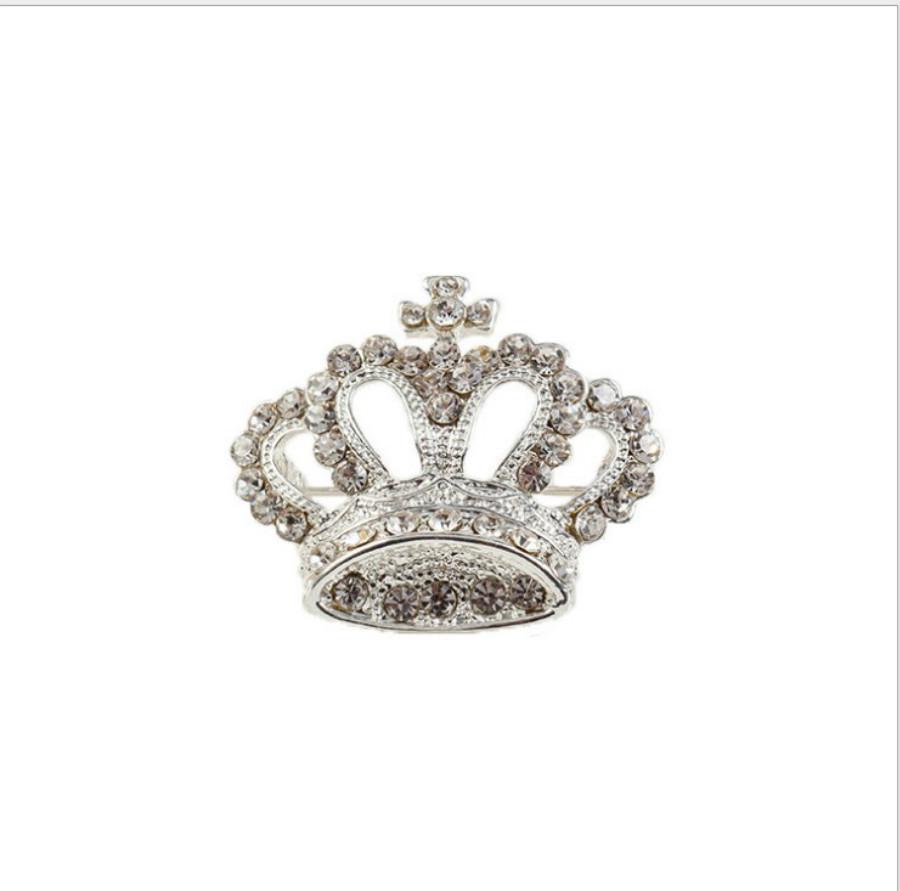 

Очаровательная брошь в виде Короны серебряный