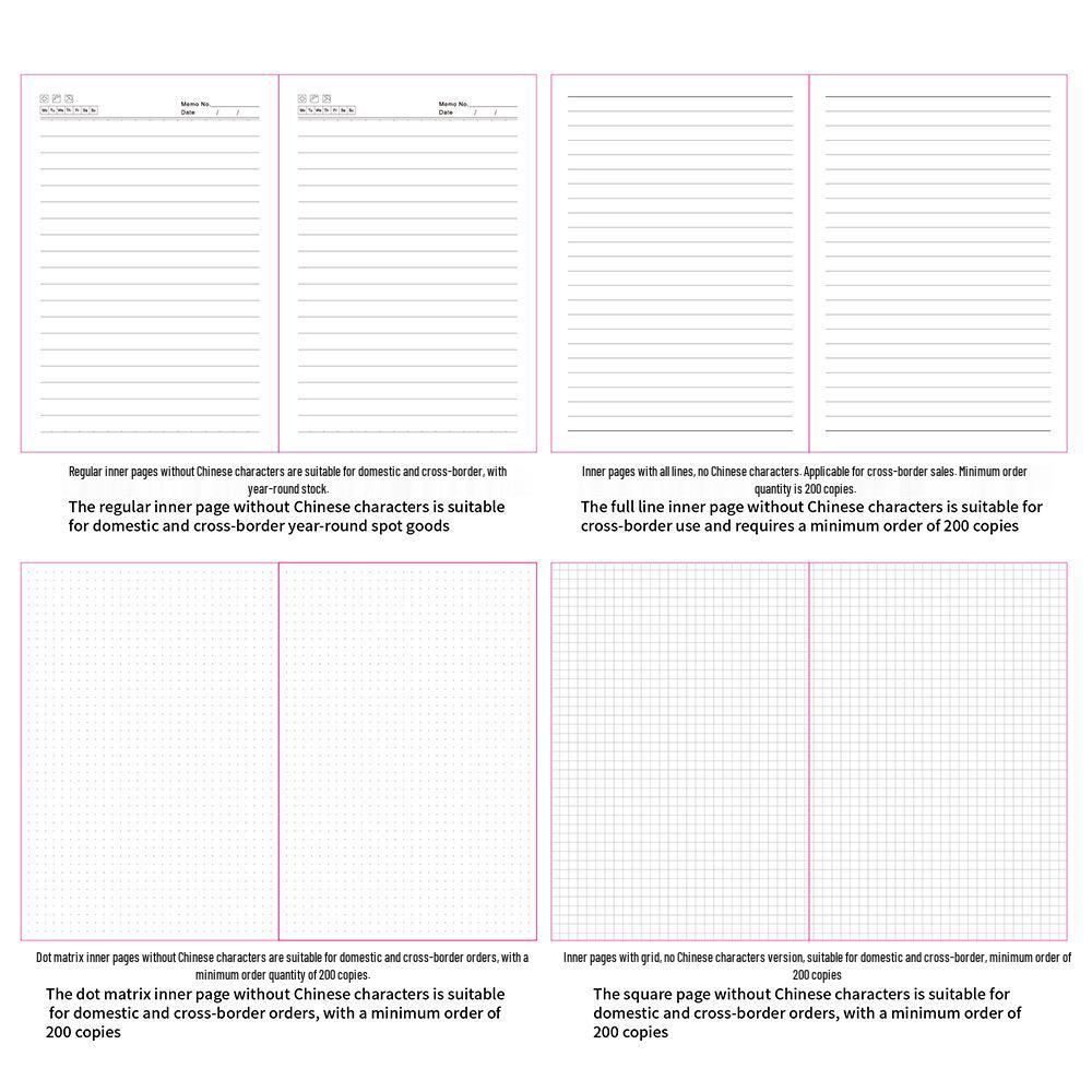 Tume Strap Custom Logo Inspirational Notebook - Simple Style, In Stock