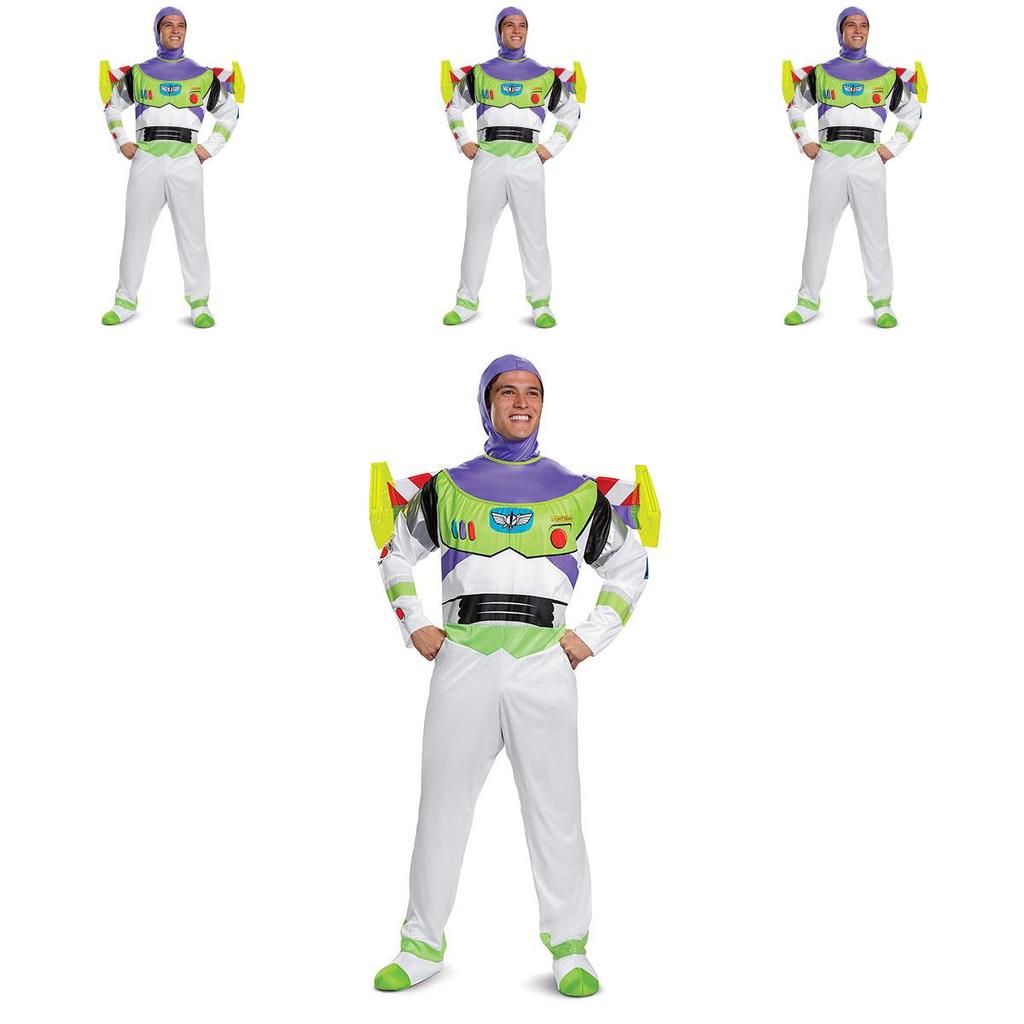 Buzz Lightyear Cosplay Costume For Kids Unisex Design Featuring Vibrant Green Lycra Fabric