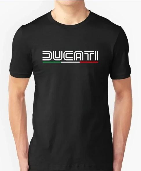 

Хлопковая футболка Повседневная Ducatis Moto GP Гоночная футболка Мотоцикл Графическая Летняя с коротким рукавом 2026 Мужская футболка Топы Одежда Футболка 4XL