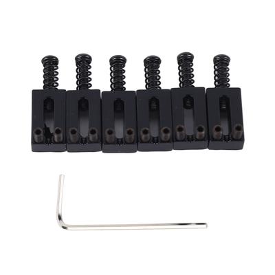 6 Peças Selim de Ponte de Guitarra Elétrica Padrão Liga de Zinco Ponte Tremolo de Guitarra Selins de Roldana para
