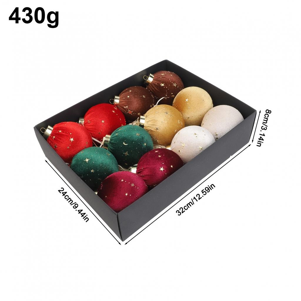 Complete Ornament Set Christmas Ornaments Velvet Decorations