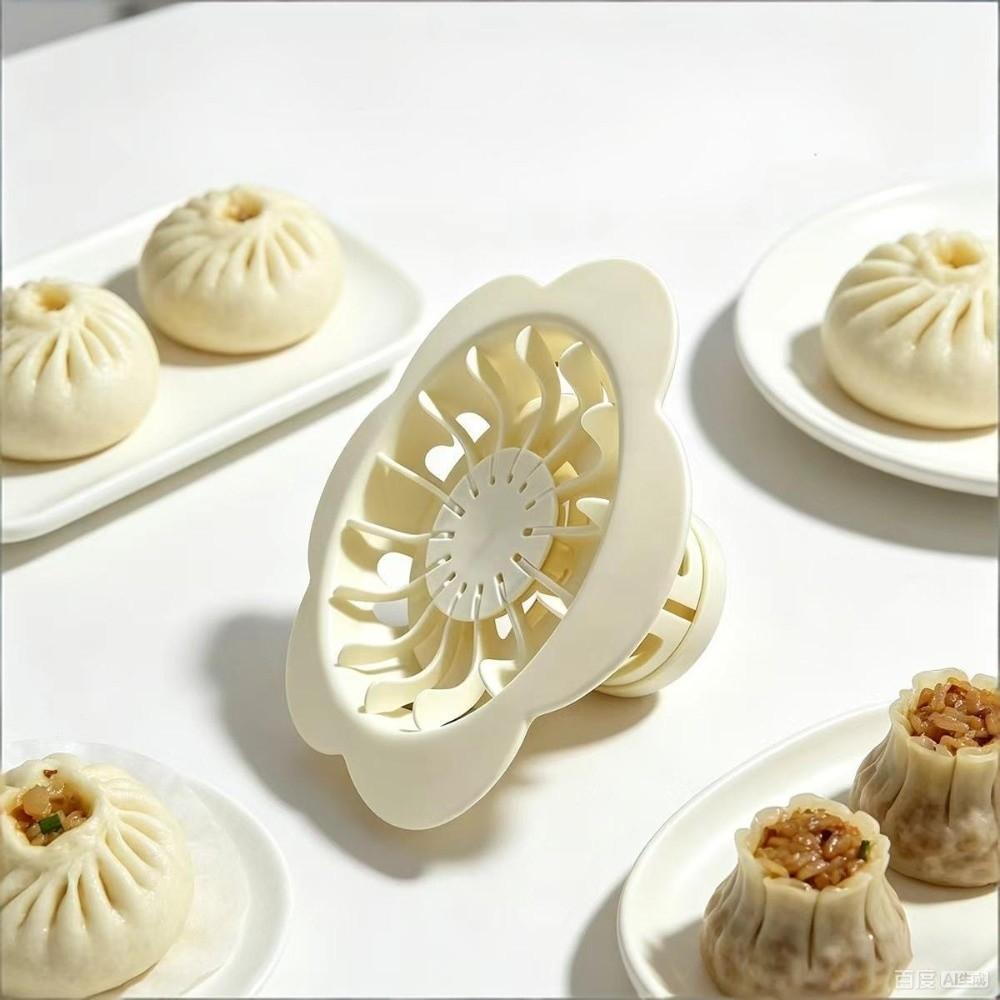 Plastic Flower Dumpling Mold Non-stick DIY Pastry Press Steamed Bun Mold  Home Kitchen Pastry