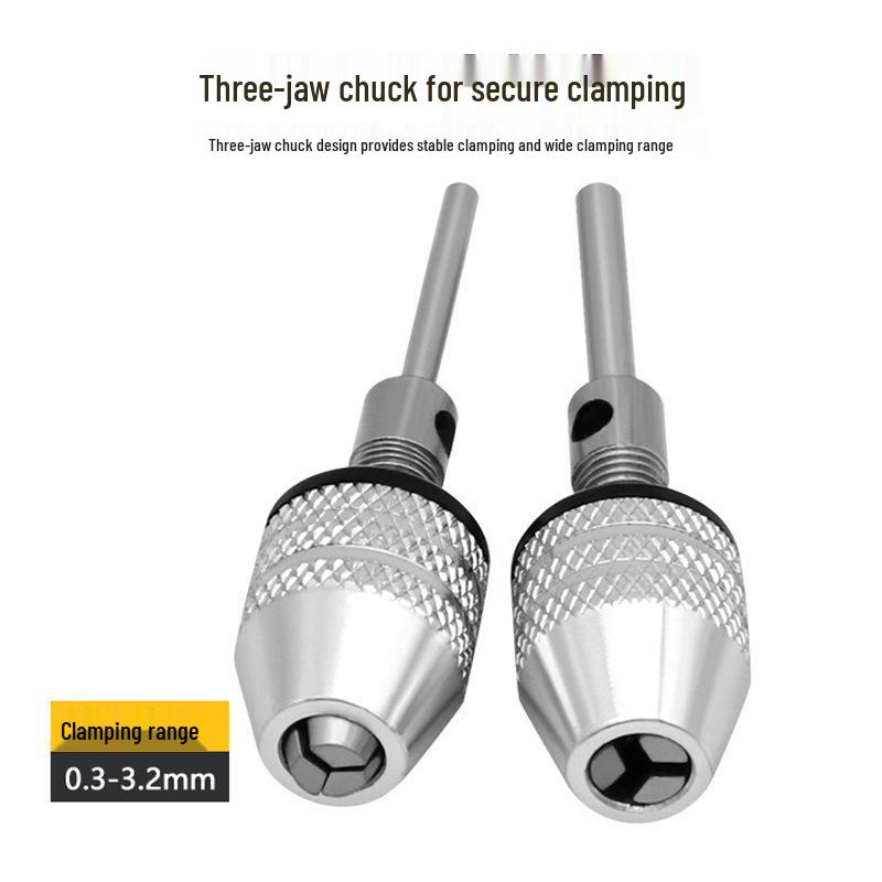 Compact Electric Grinder with 2.35MM/3.0MM Engraver Conversion Chuck, Clamping Range 0.3-3.2mm
