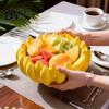 Decorative Bowl for Kitchen Ceramic Banana Fruit Bowl, Creative Yellow Tray, Salad Dining Table Countertop Home Decor Accent