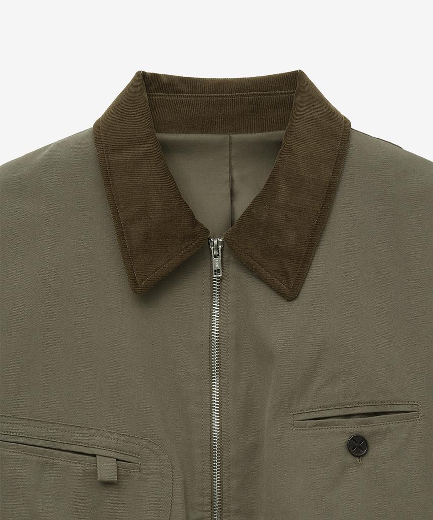 Intempomood Loop Pocket Work Jacket_Khaki