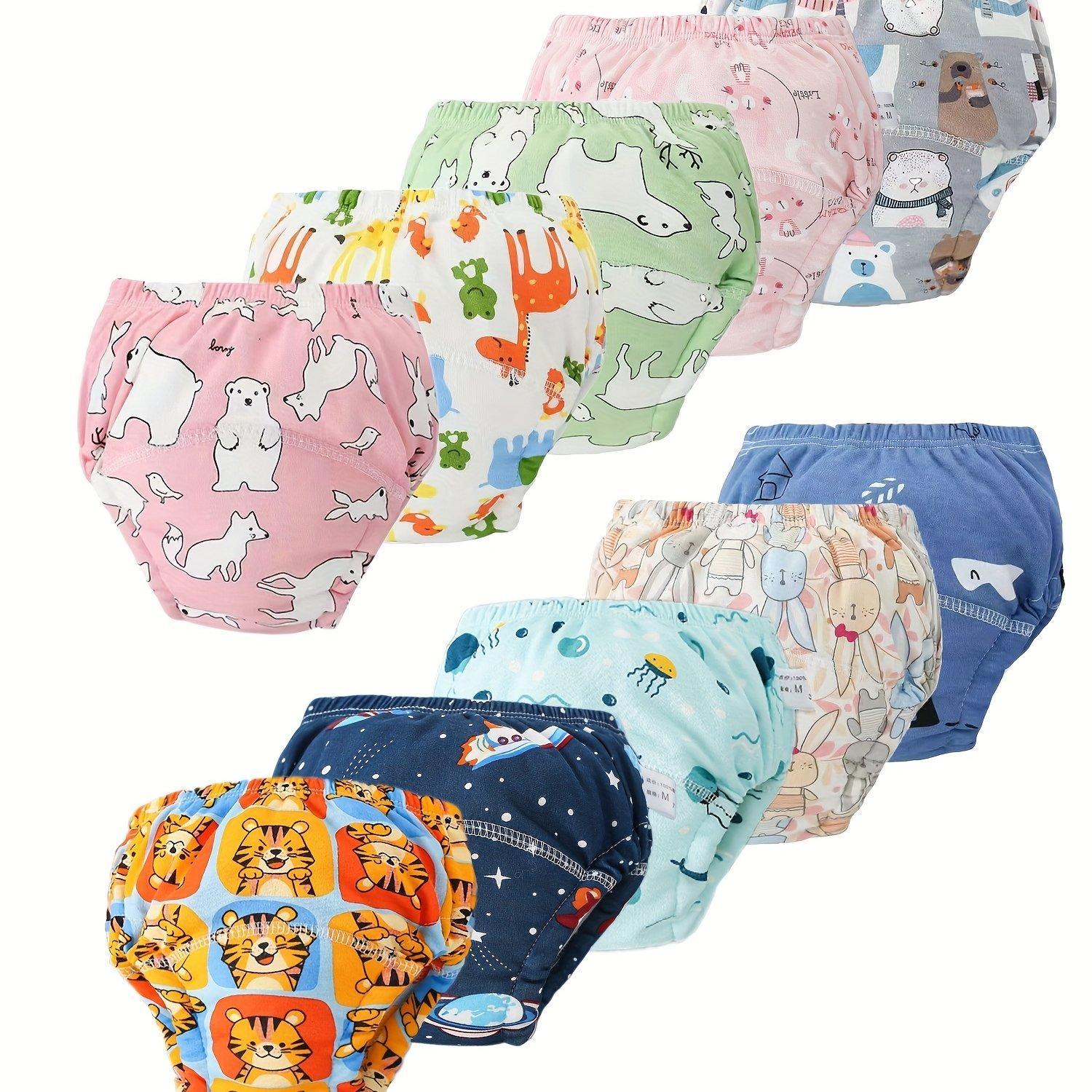 Soft Training Pants 10pcs Soft Comfortable Training Pants | Durable Potty Training Baby How-to Washable Suitable for Gift Giving L