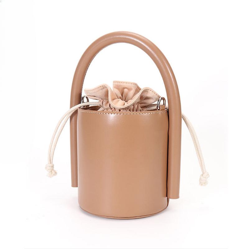 The Bucket Bag Features A Niche Design with A High-end Feel It Is A Single-shoulder Crossbody Bucket Bag