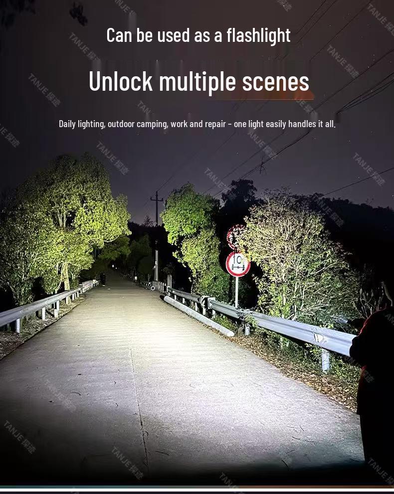 High Power Rechargeable Bicycle Front Light - Quick Release for Night Riding.