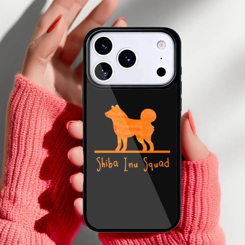 Cute Kawaii Shiba Inu Phone Case for iPhone 17 16 15 14 13 Pro Max Back Cover for 12 11 Pro Coque