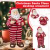 Santa In  & Bear Slippers Ornament