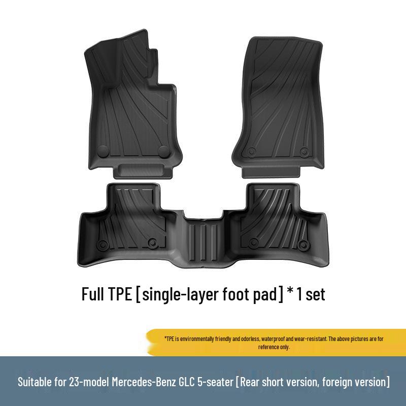 Eco-Friendly TPE Floor and Trunk Mats for 23-25 Mercedes-Benz GLC