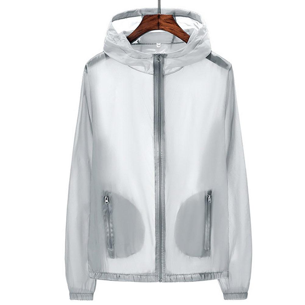 CCHONG Unisex Summer Pockets Zip Hooded Windproof Sun Protection Coat Fishing Jacket